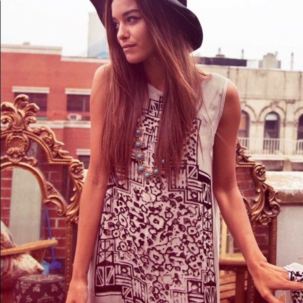 Velvet burnout swing dress.